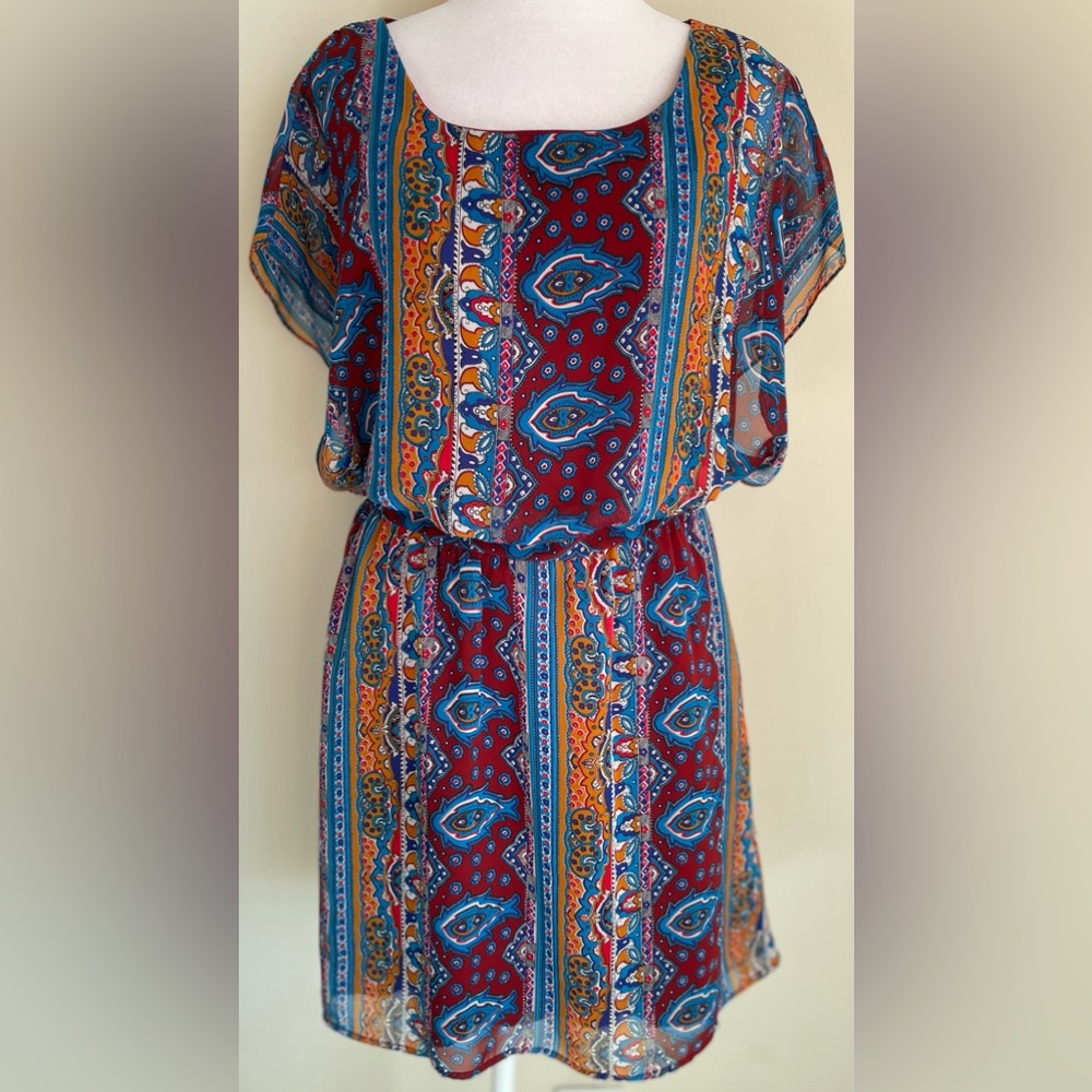ALYA by FRANCESCA’S PULLOVER TUNIC DRESS FULLY LINED SZ M